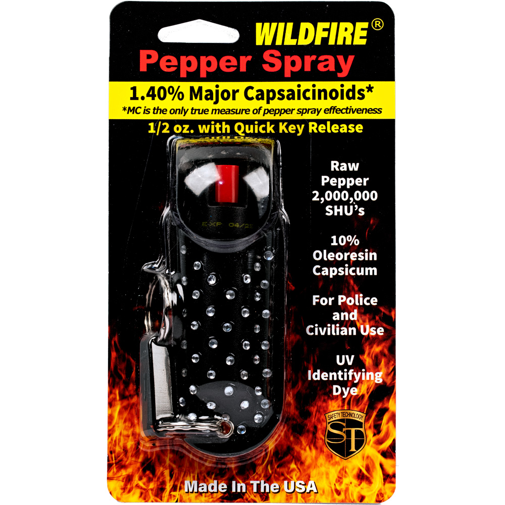 WildFire 1.4% MC 1/2 oz Halo Rhinestone Holster Black